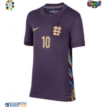 Ženski Nogometni dresi Anglija Jude Bellingham #10 Gostujoči EP 2024 Kratek Rokav